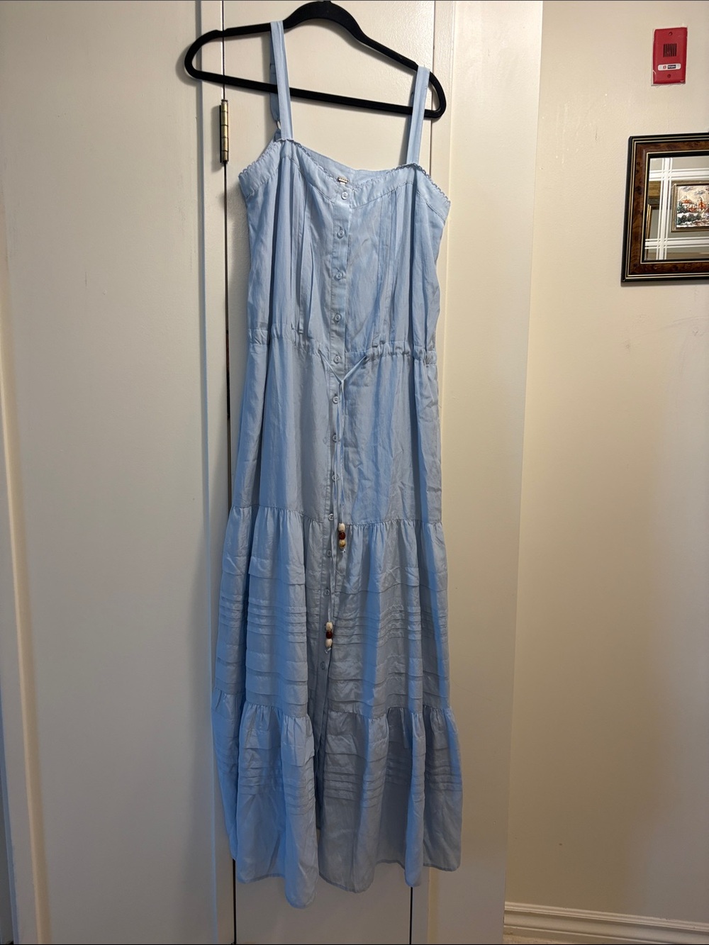 Yong Fabulous and Broke Light Blue Button-Front Maxi Sundress - Picture 1 of 11